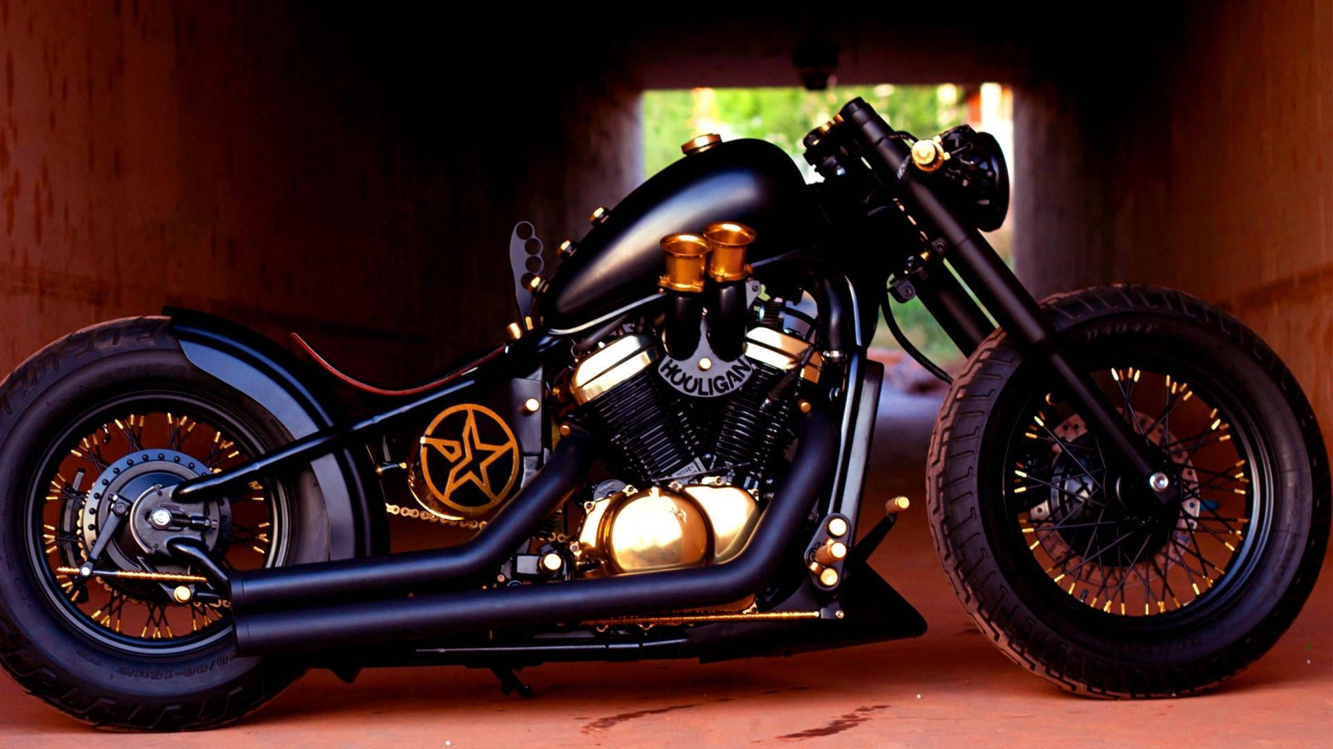 Honda Shadow Bobber Motorcycle Background