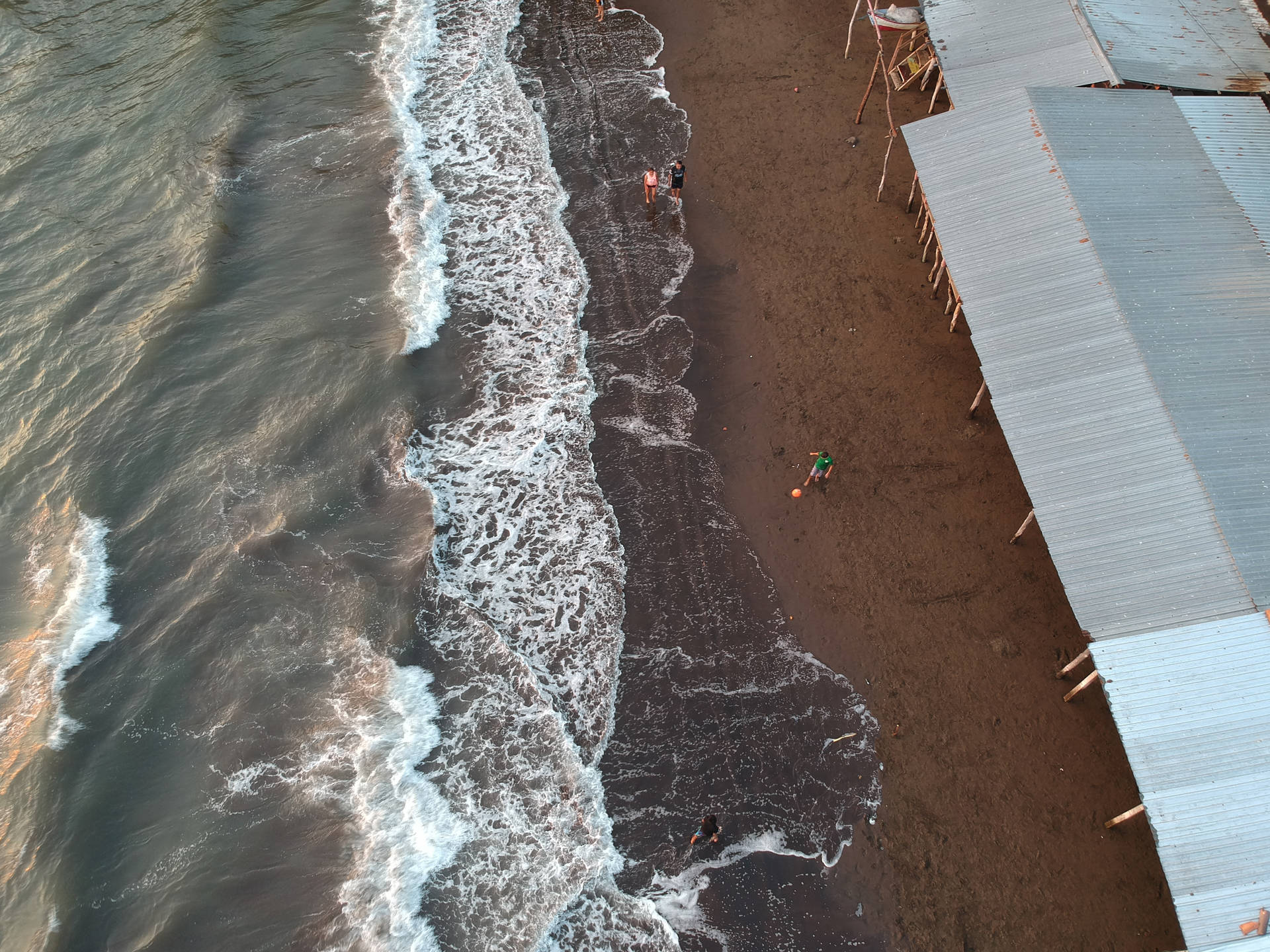 Honduras Ocean Waves Background