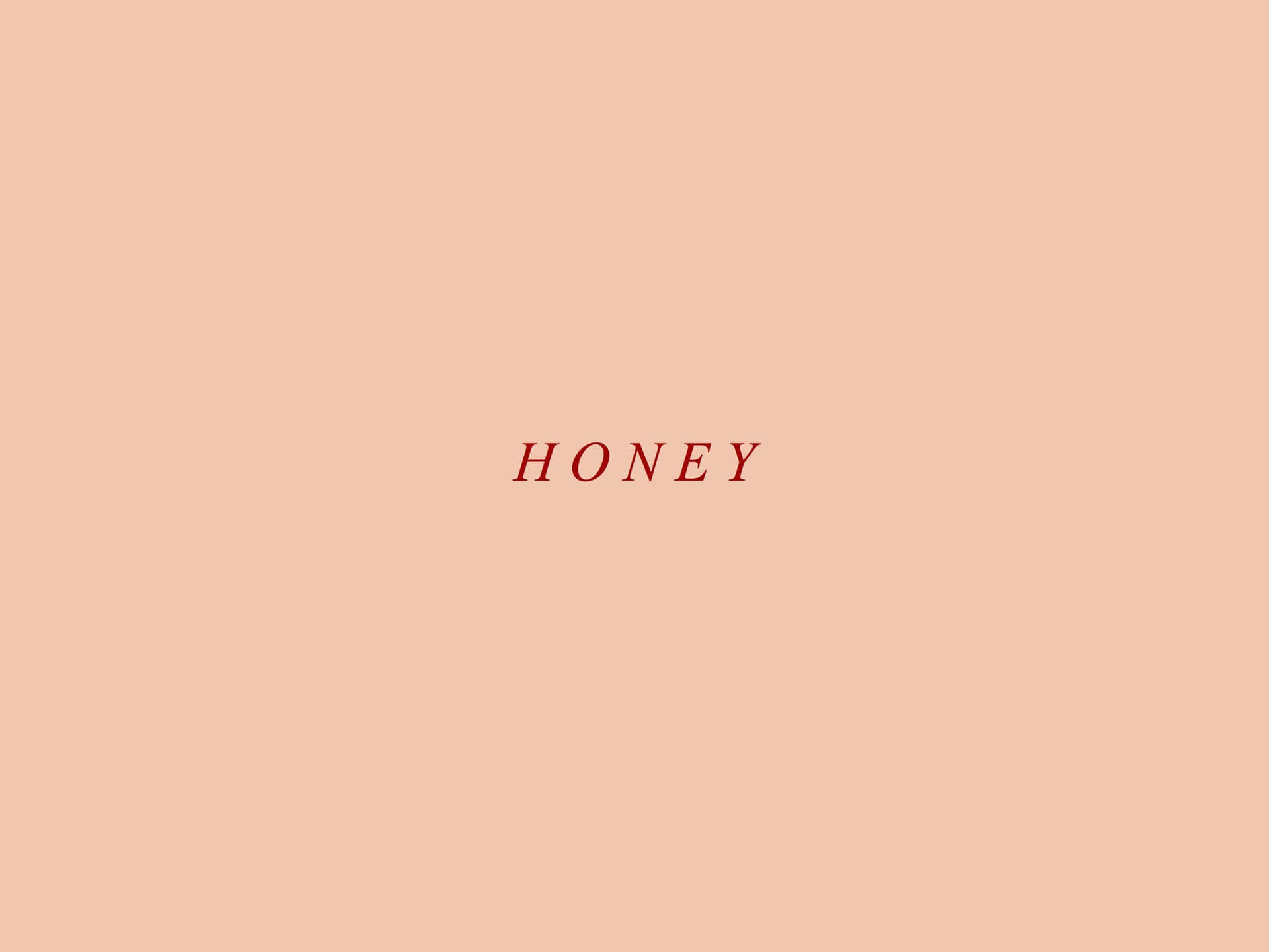 Honey - A Pink Background With The Word Honey Background