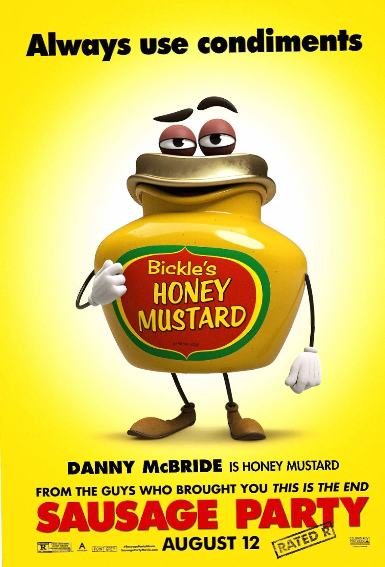 Honey Mustard Condiment Sausage Party