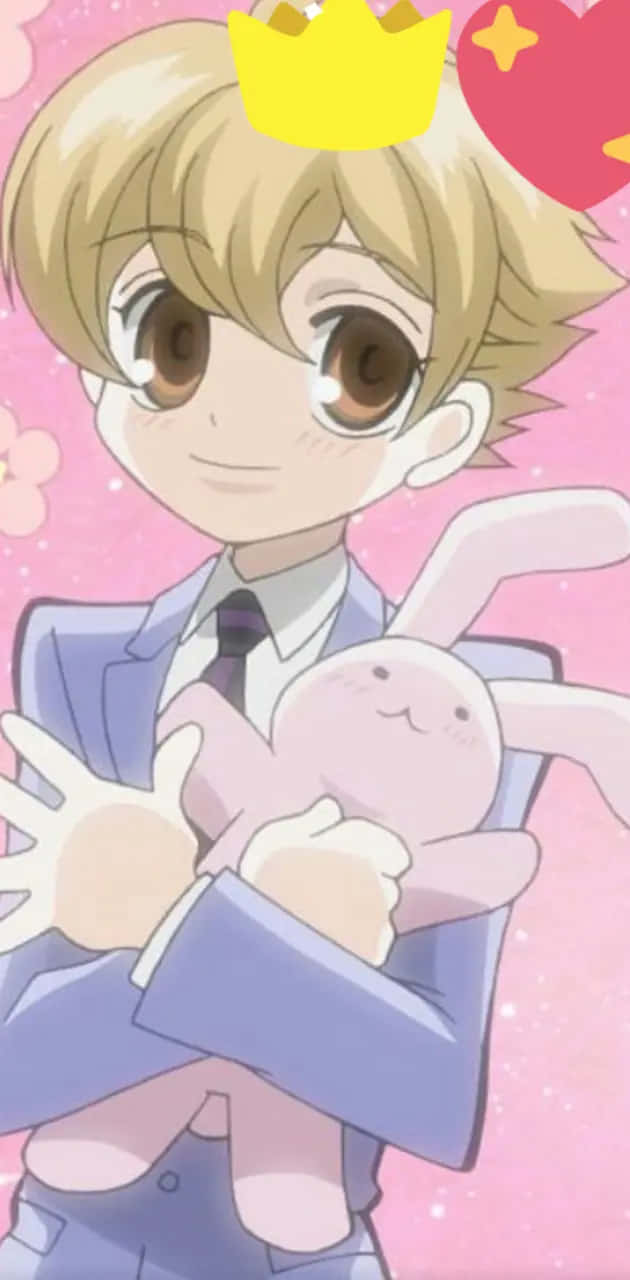 Honey Senpai Crownand Bunny Background