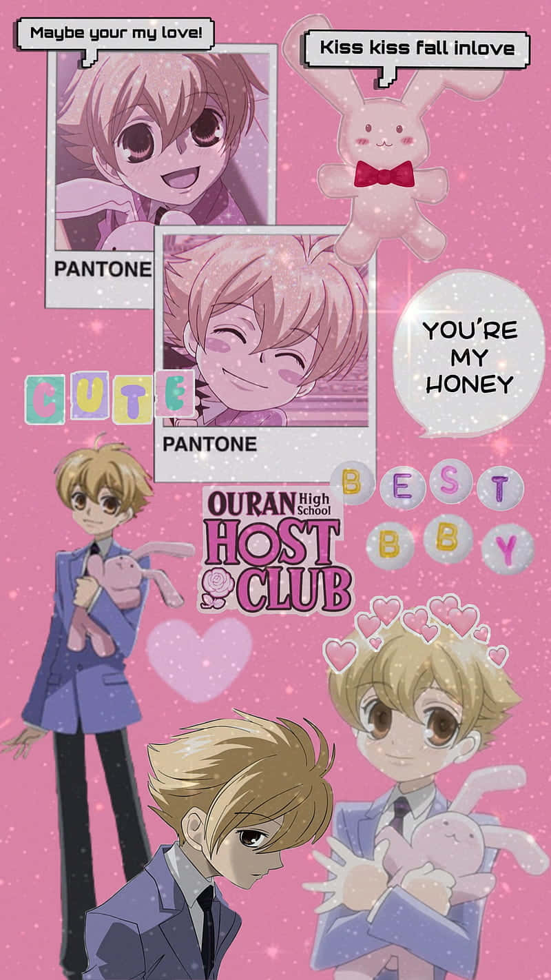 Honey Senpai Ouran Host Club Collage Background