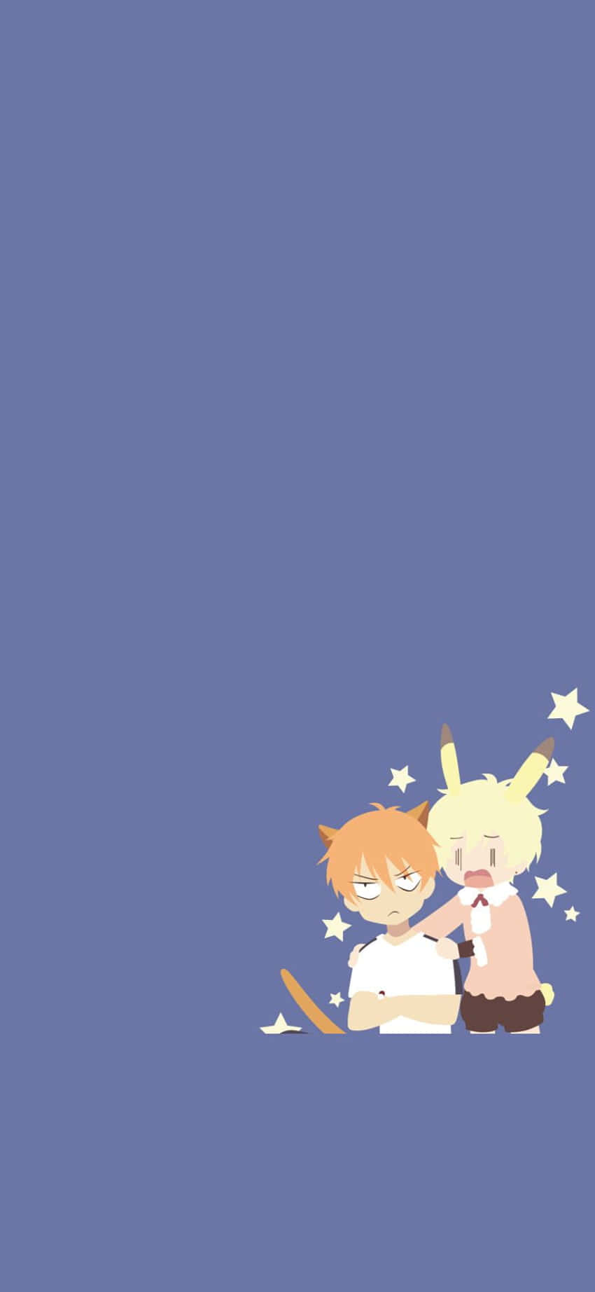 Honey Senpaiand Bunny Illustration Background