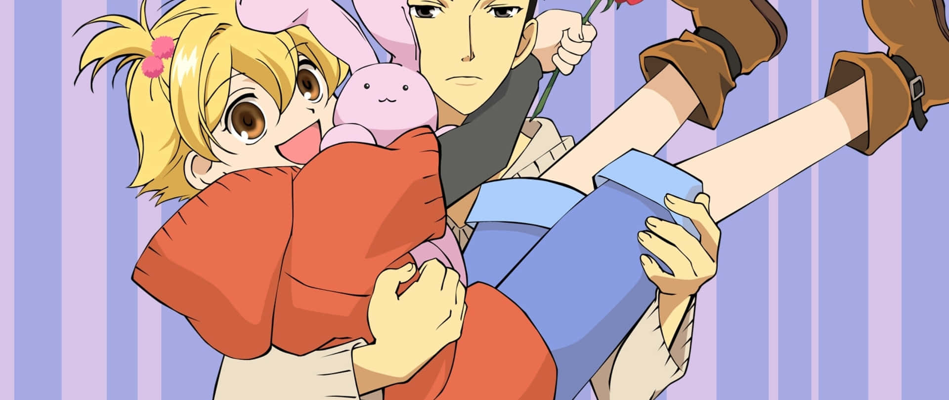 Honey Senpaiand Mori Anime Characters Background