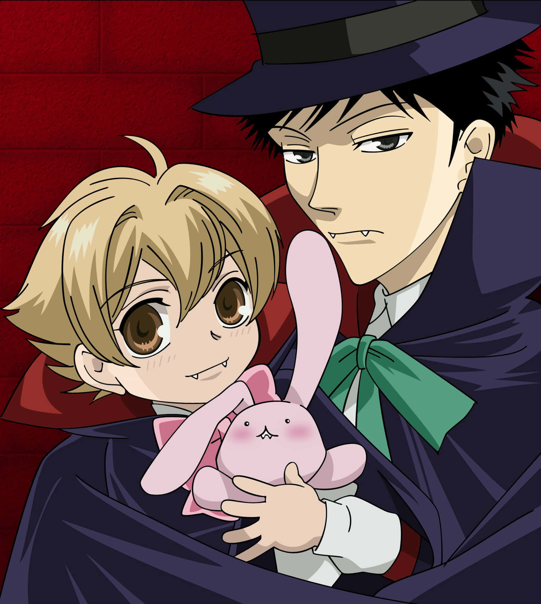 Honey Senpaiand Mori Senpai Anime Characters Background