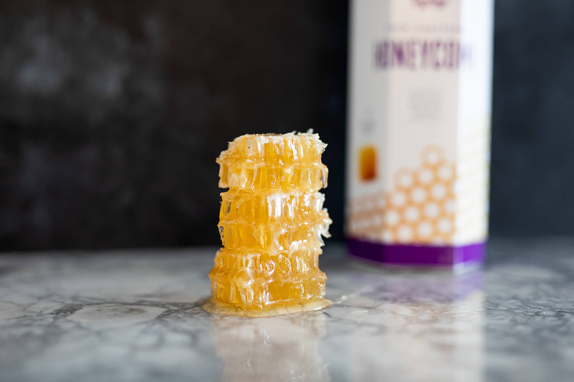 Honeycomb Golden Honey Background