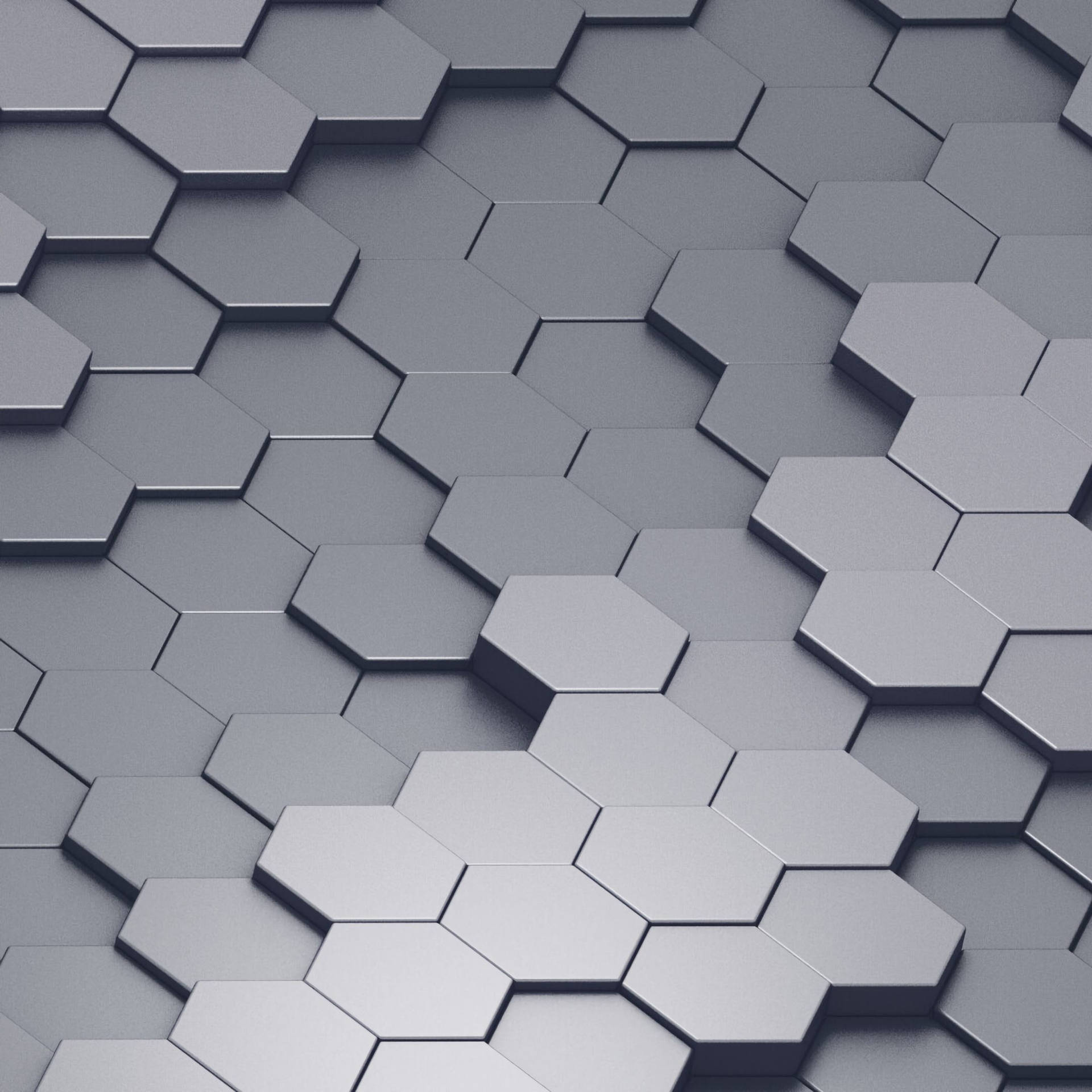 Honeycomb Gray Tiles Background