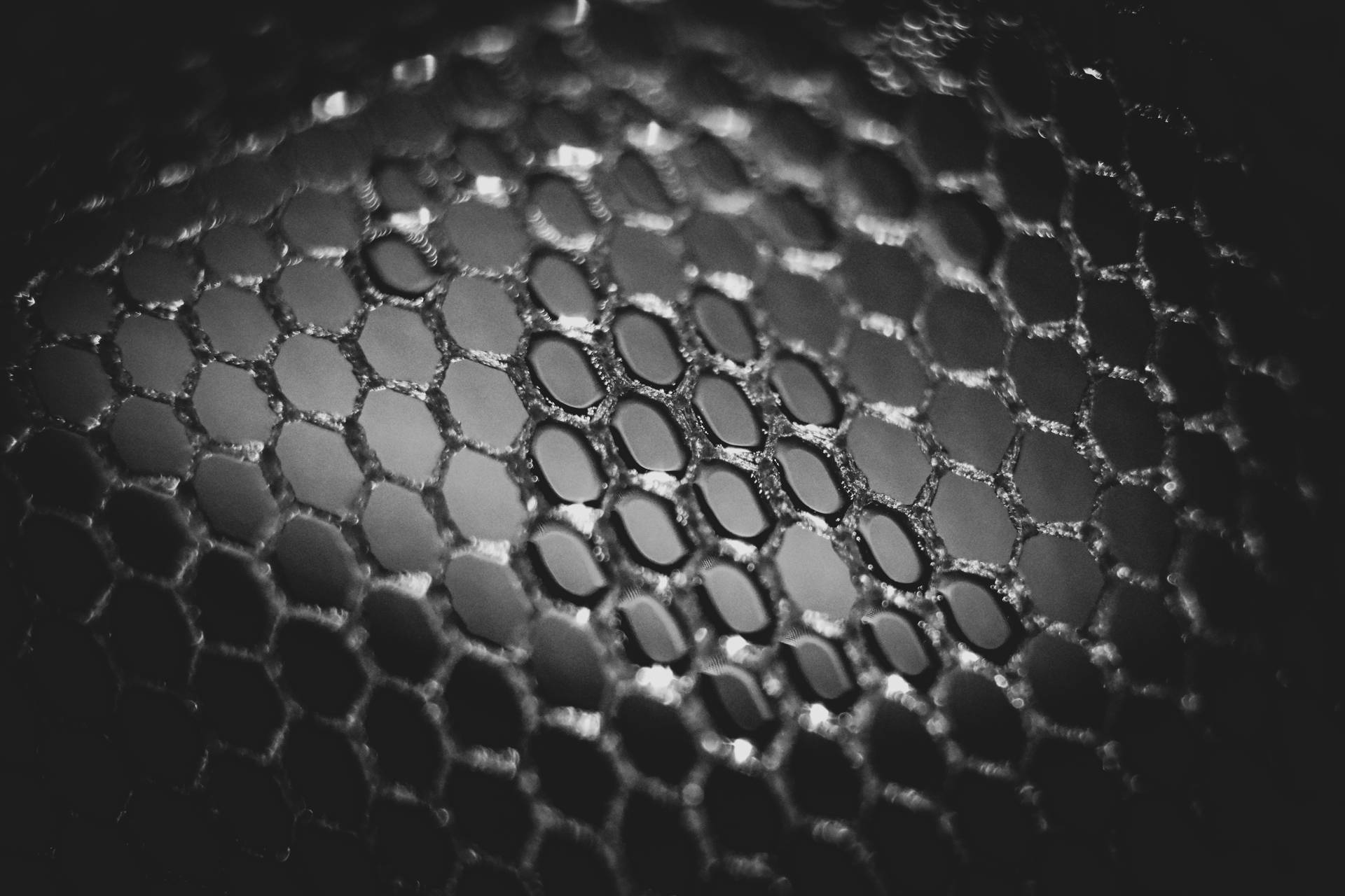 Honeycomb Pattern Glass Background