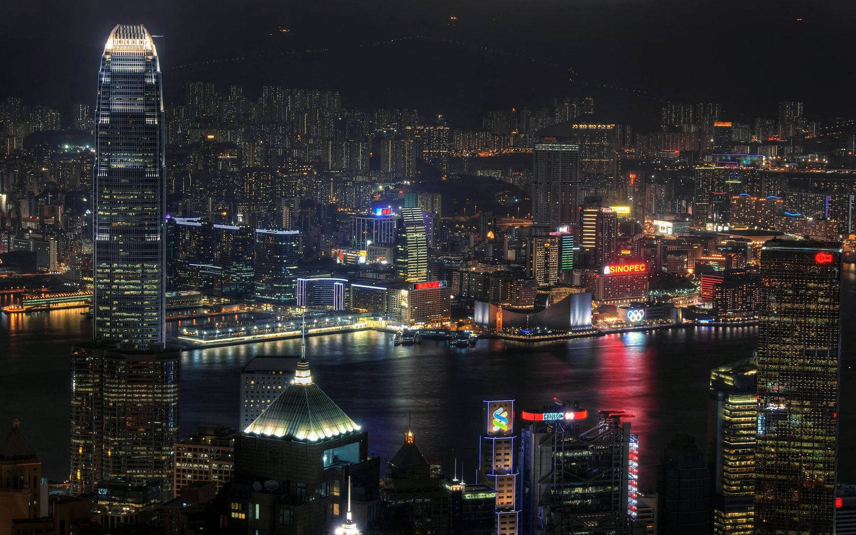 Hong Kong Neon City Lights