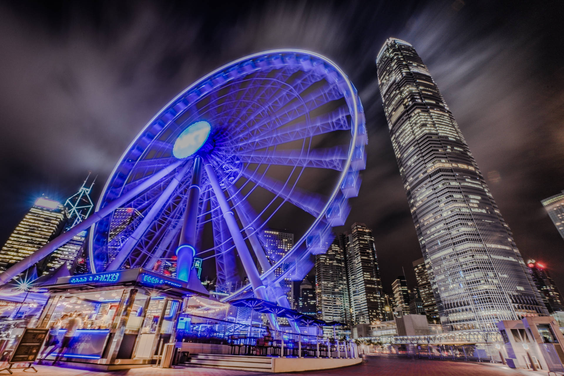 Hong Kong Observation Ferris Wheel Background