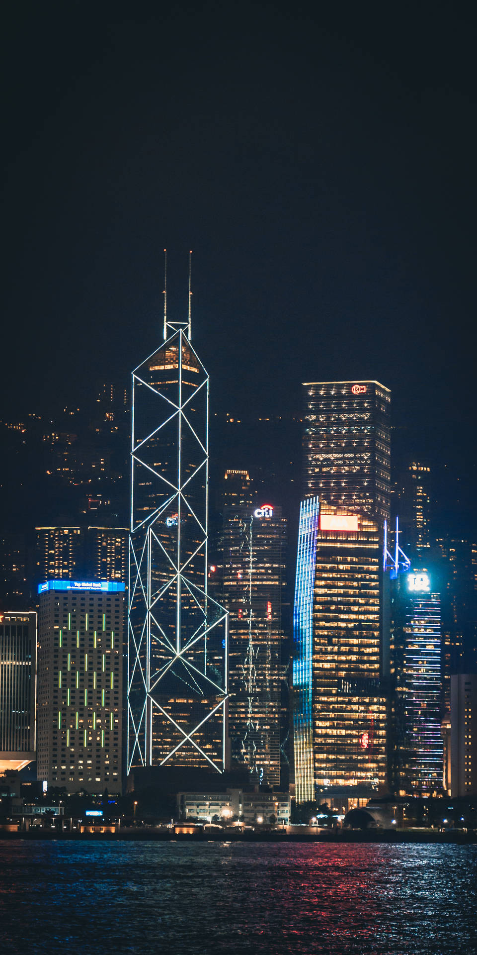 Hong Kong Skyline Night Lights