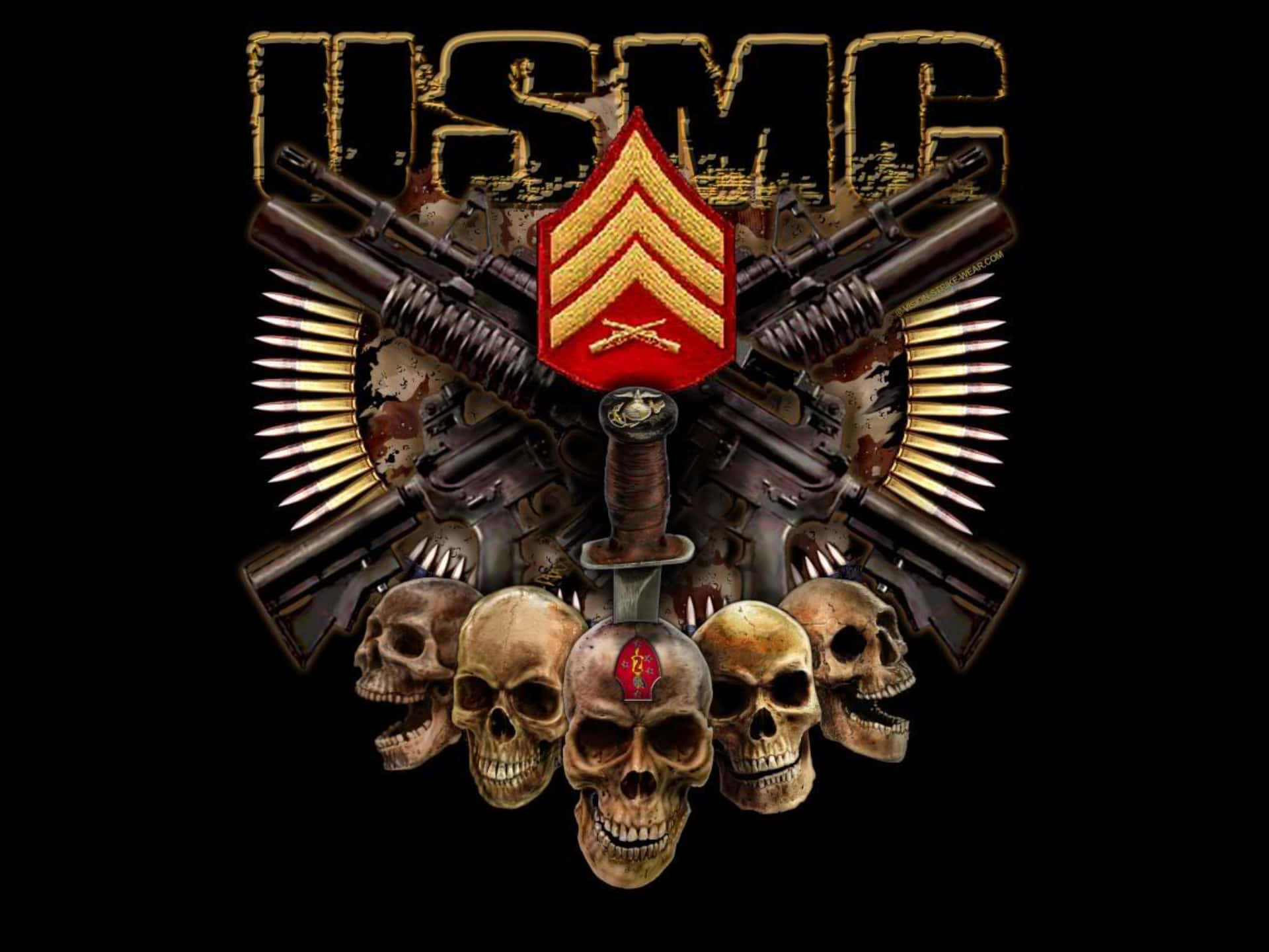 Honor And Sacrifice: Usmc Servicemen And Women Background