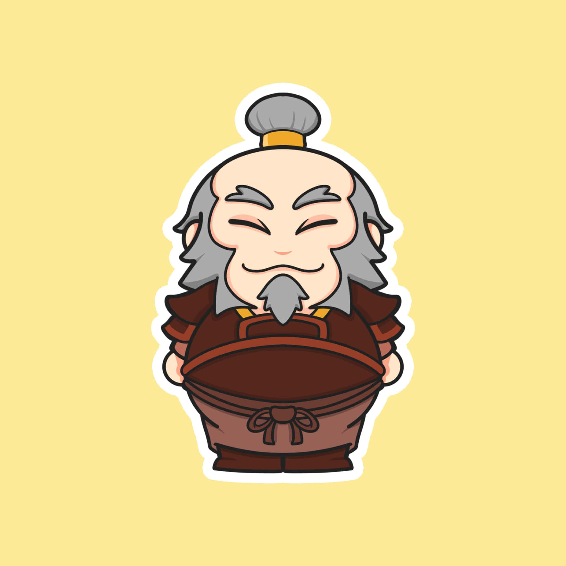 Honor, Courage And Wisdom. Uncle Iroh From Avatar: The Last Airbender Background