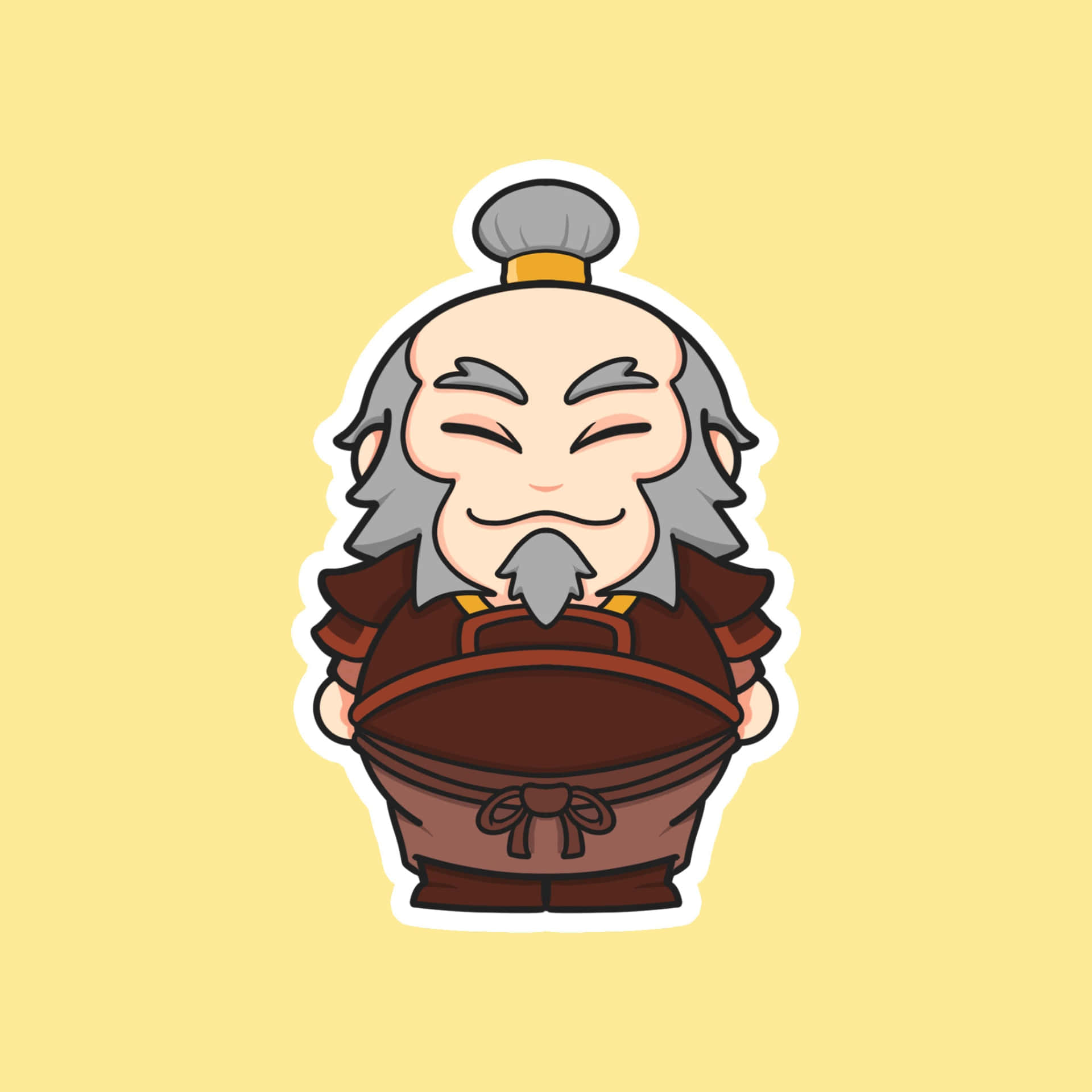 Honor, Courage And Wisdom. Uncle Iroh From Avatar: The Last Airbender Background