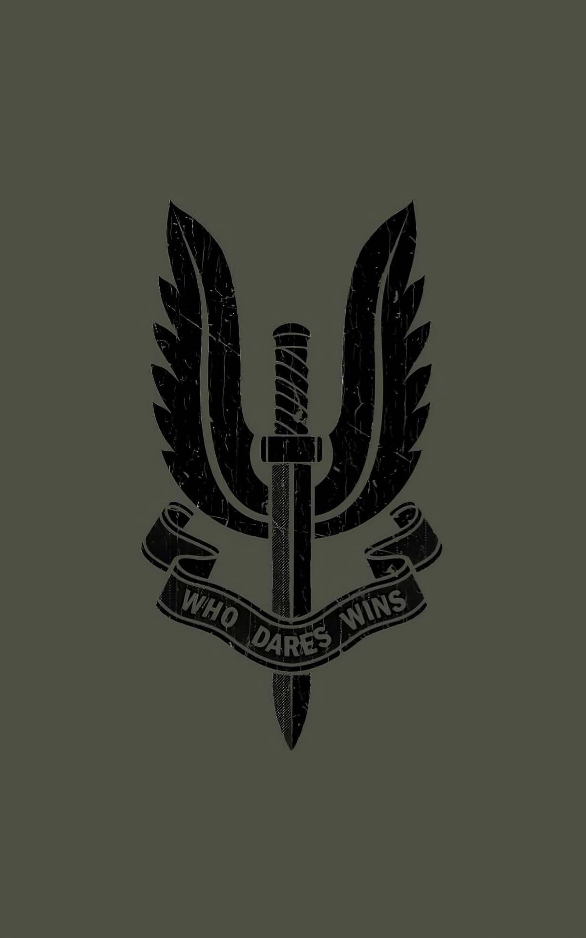 Honoring Bravery: The Emblem Of Sacrifice - Balidan Badge On An Army Green Background Background