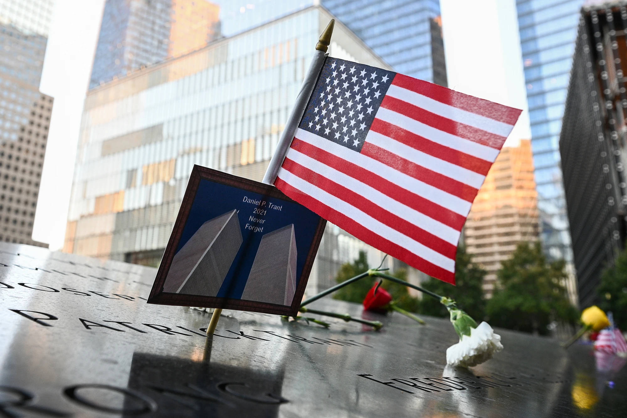 Honoring Heroes At The 9/11 Memorial Background