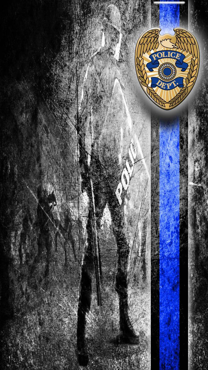 Honoring The Police Officers That Serve For The Thin Blue Line