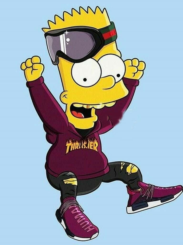 Hood Cartoon Bart Simpson Background