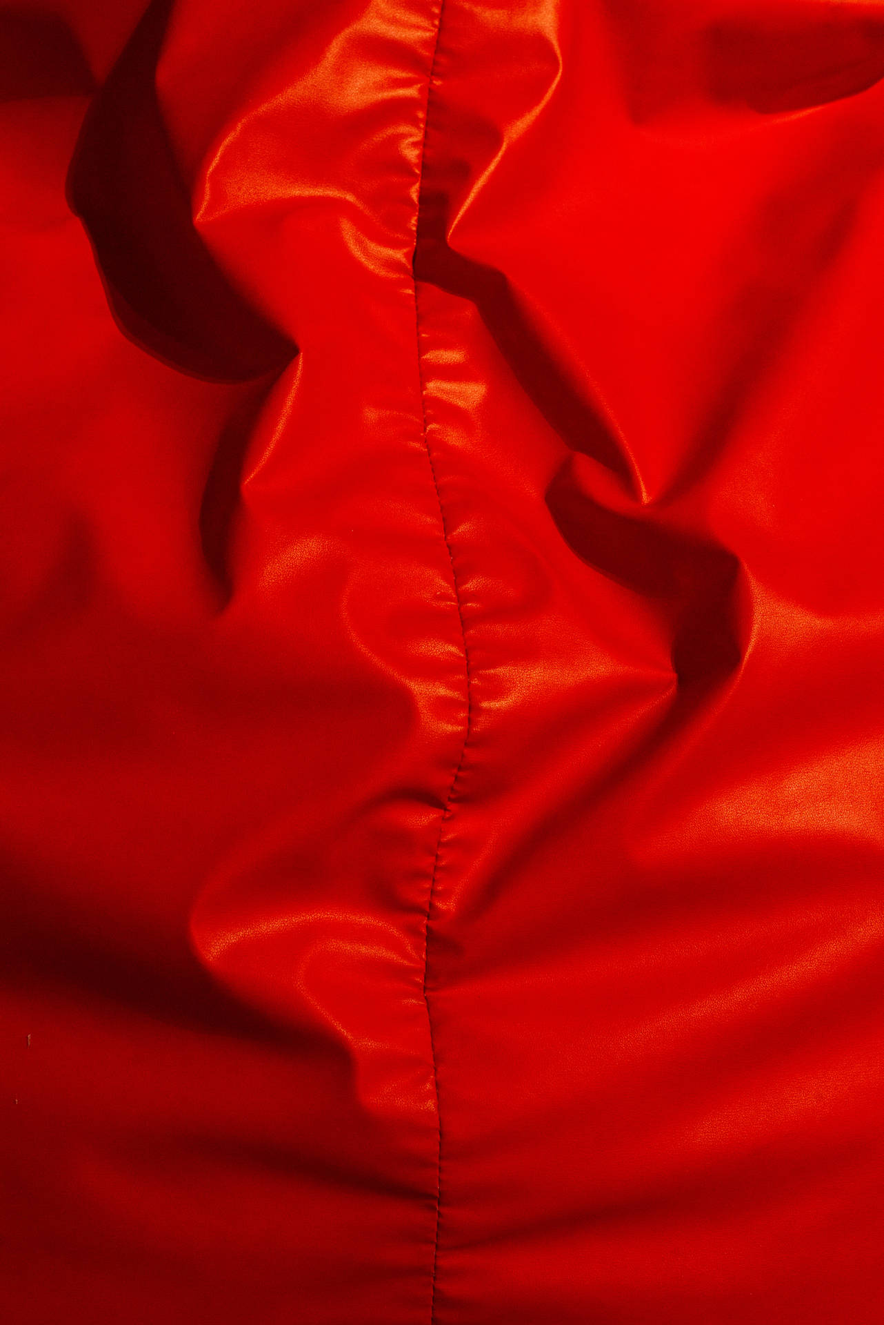 Hood, Stitch, Cloth, Folds, Red Background