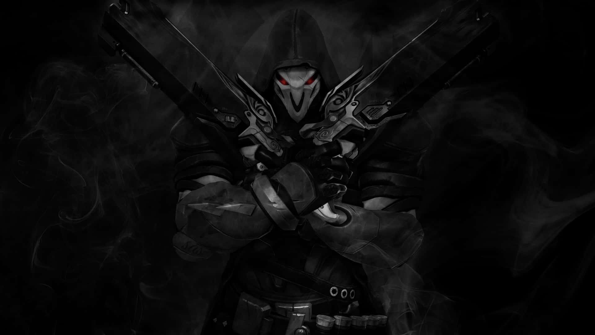 Hooded And Ready | Overwatch Reaper Background