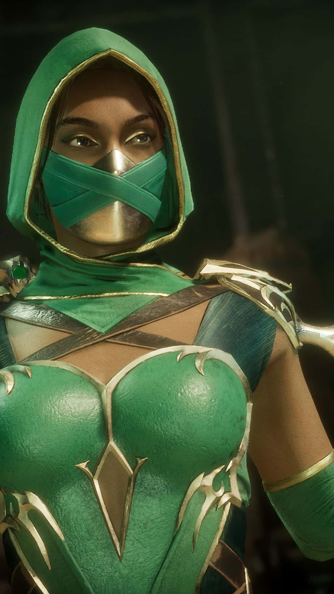 Hooded Mortal Kombat Jade Background