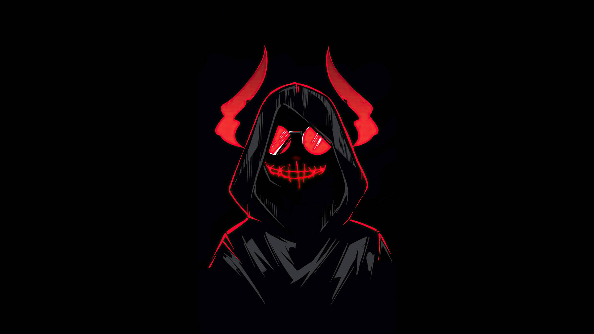 Hoodie With Devil Horns