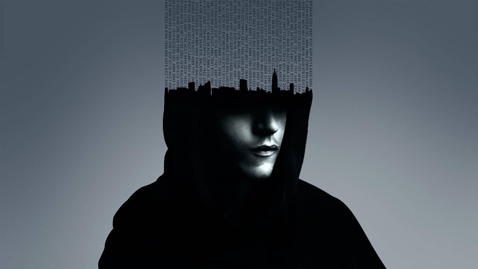 Hoodie With Matrix Code Hacker 4k