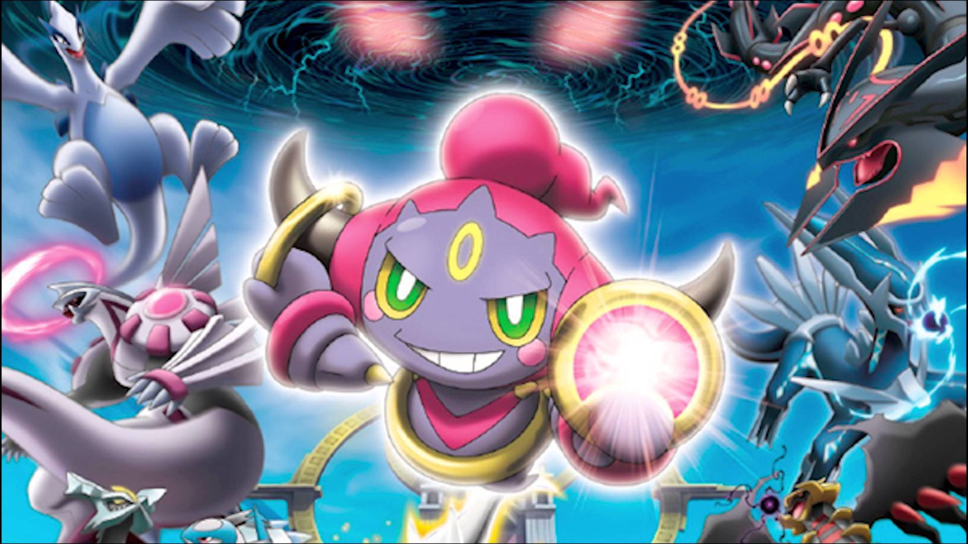 Hoopa With Shining Ring Background