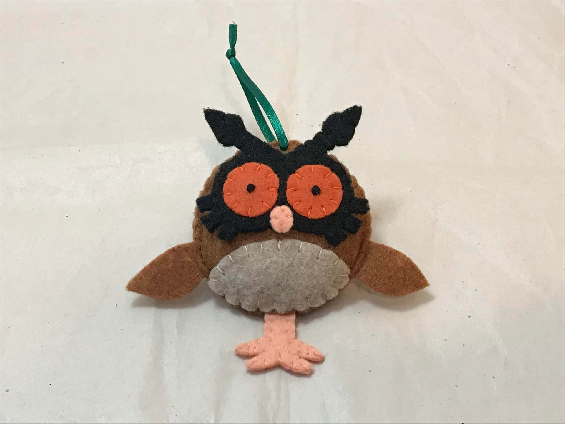 Hoothoot Plush Toy On White Background Background