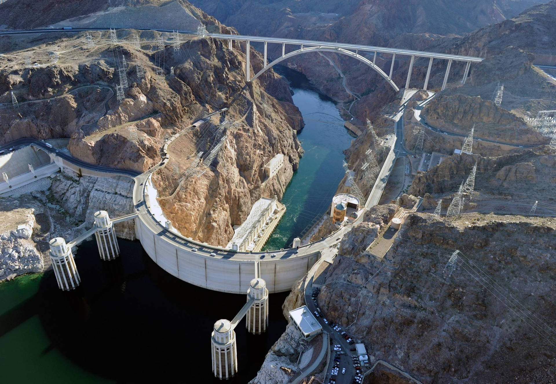 Hoover Dam Aerial Shot