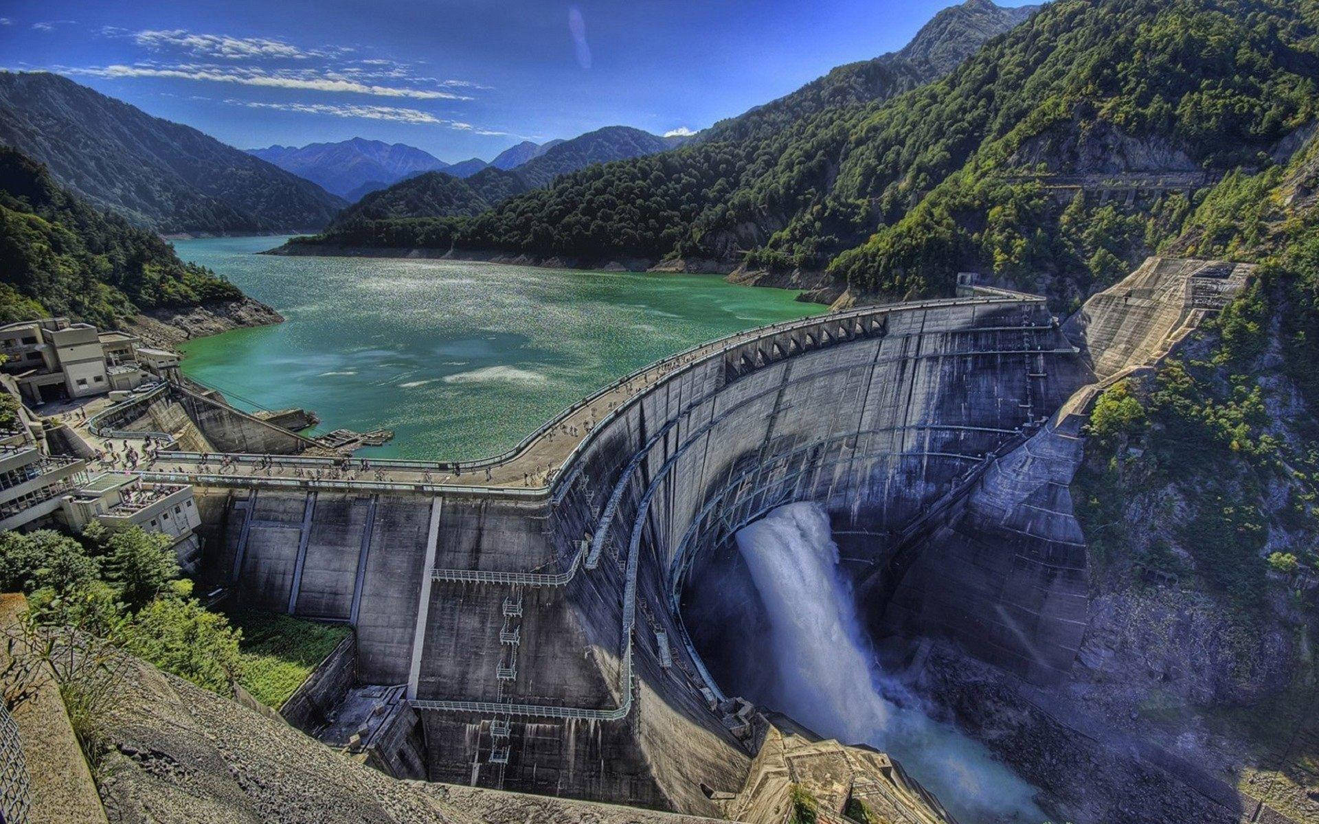 Hoover Dam Releasing Water