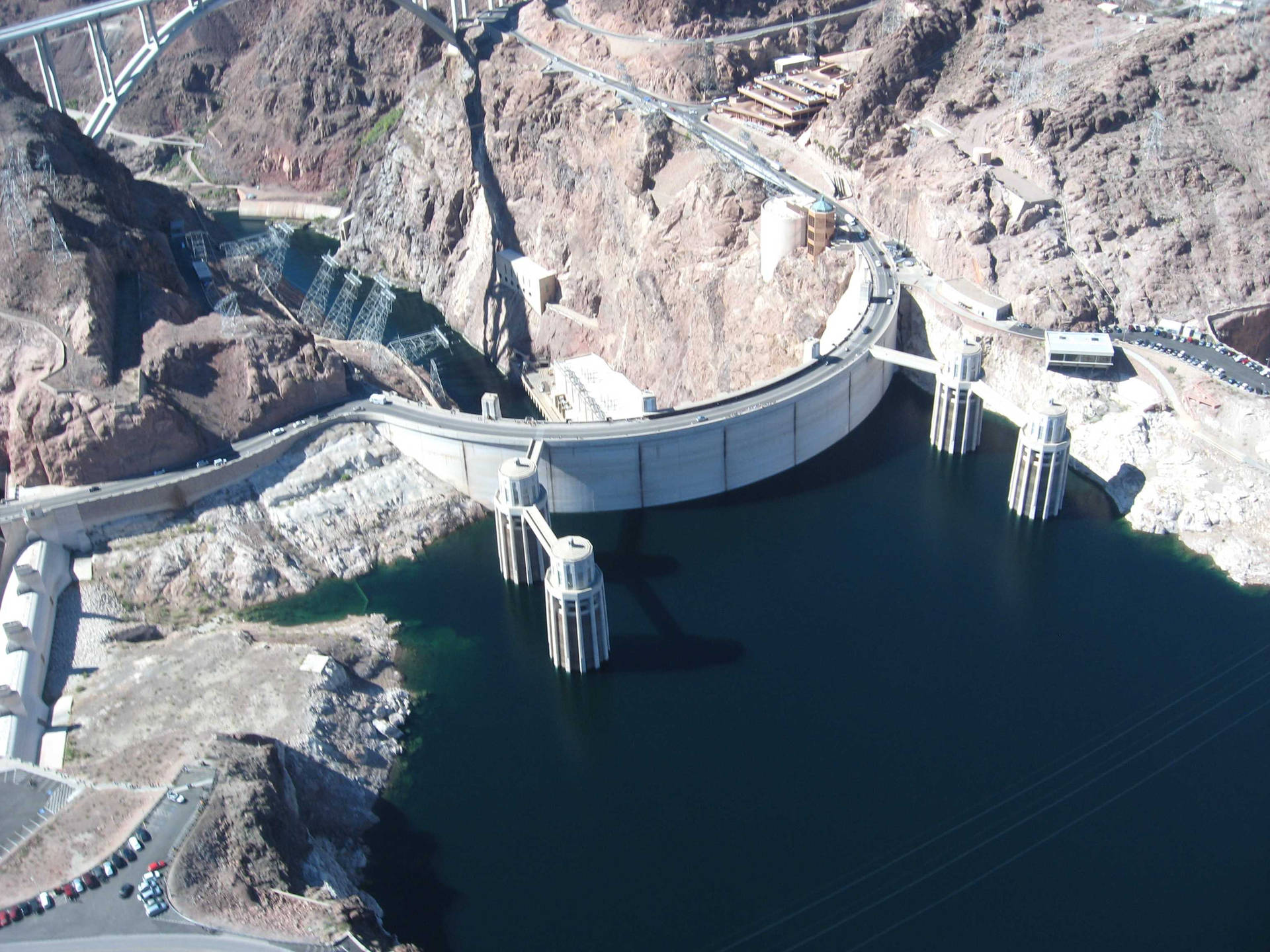 Hoover Dam Top View Background