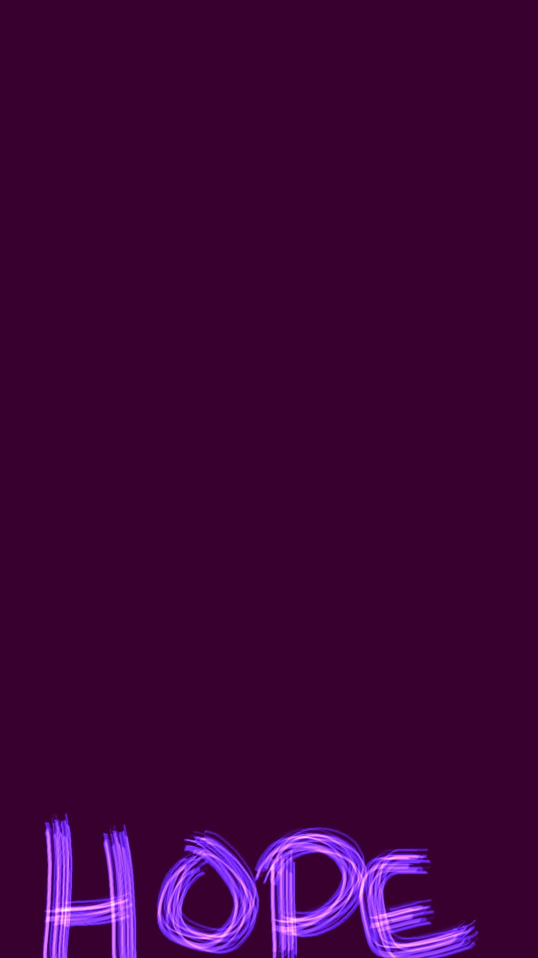 Hope Dark Purple Background