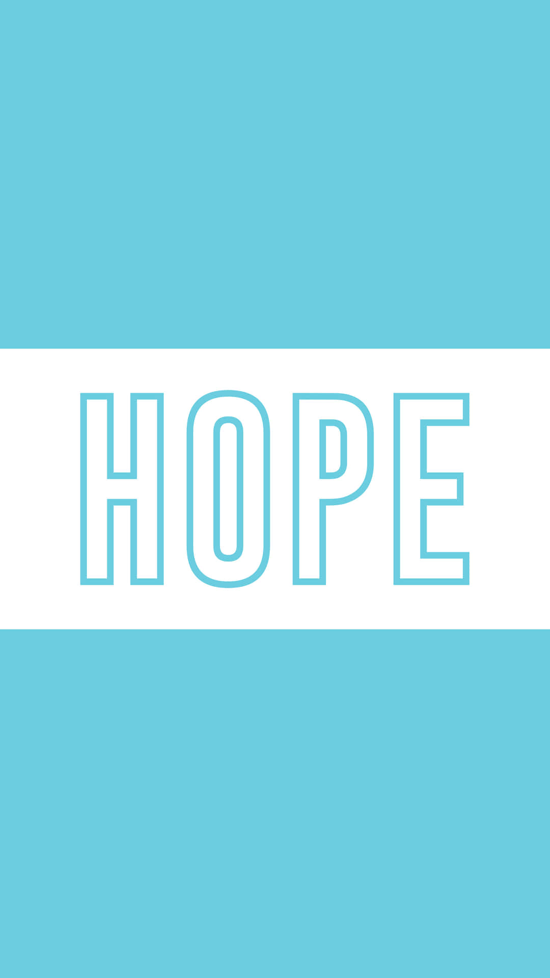 Hope In Dual Color Background Background