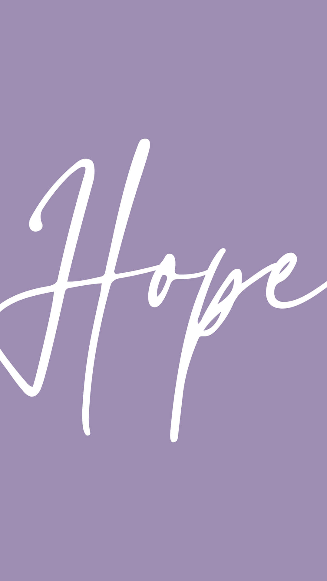 Hope In Purple Background Background