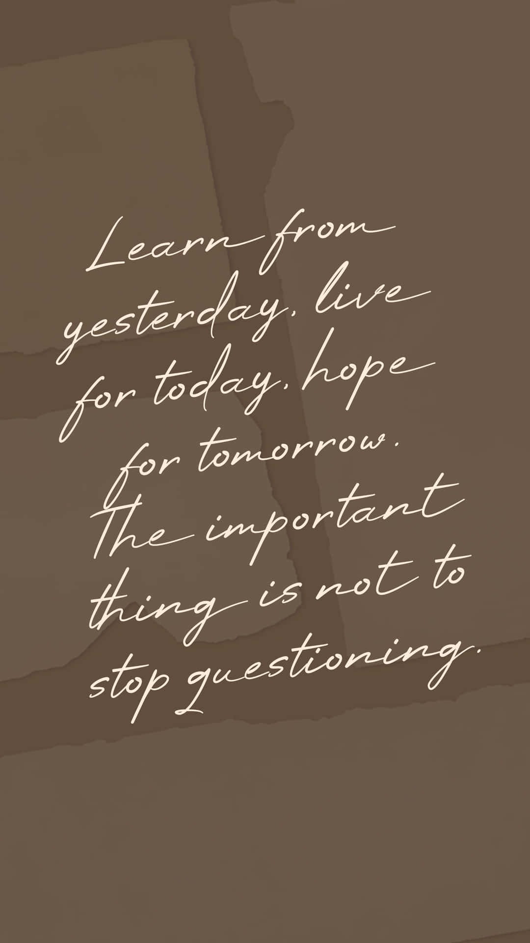Hope Quote In Brown Background