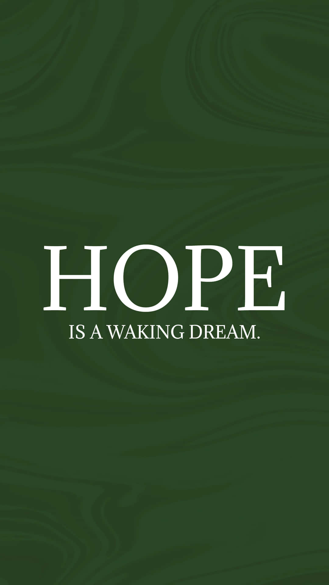 Hope Quote In Green Background Background