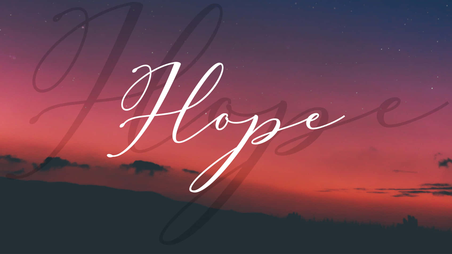 Hope Sunset Background Background