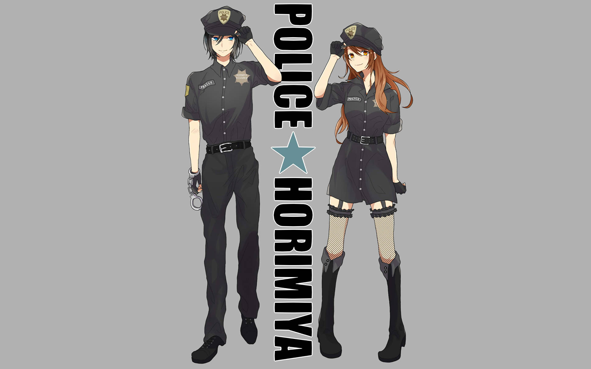 Horimiya Izumi Kyouko Police Outfit Background