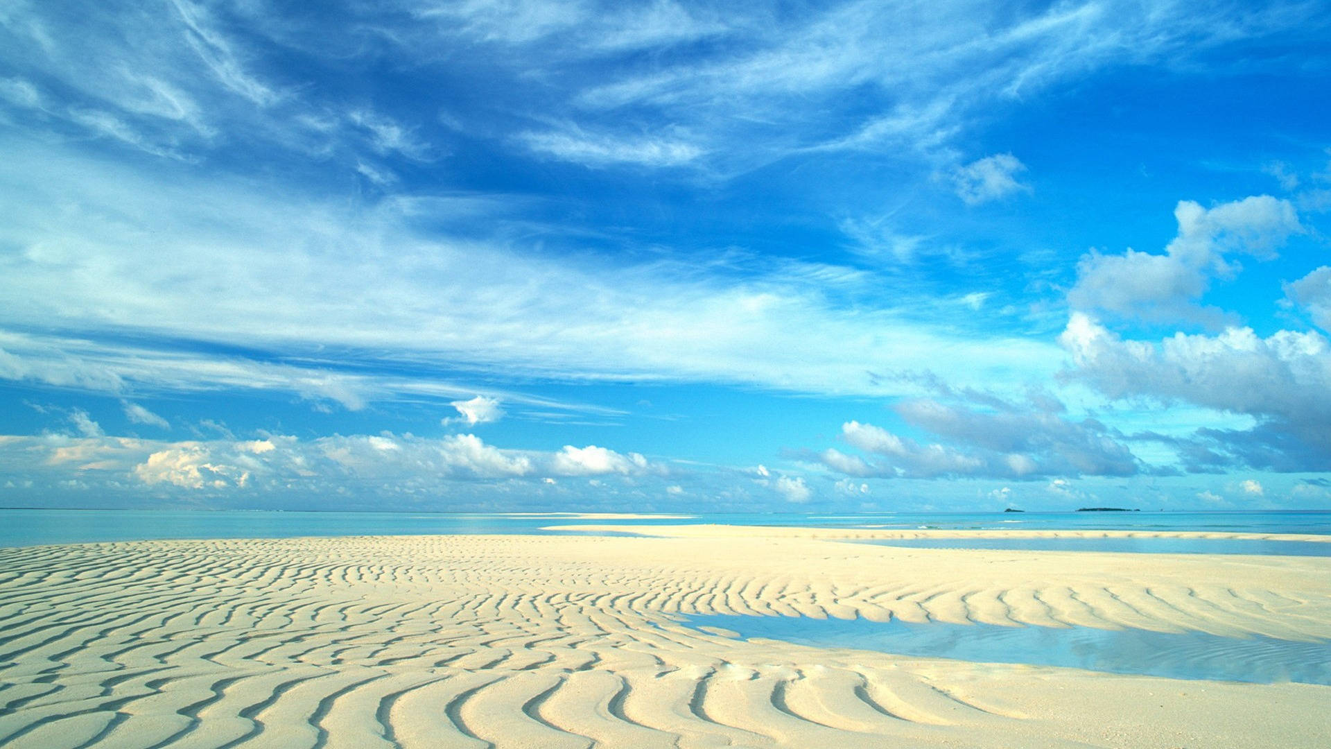 Horizon With Beautiful Blue Sky