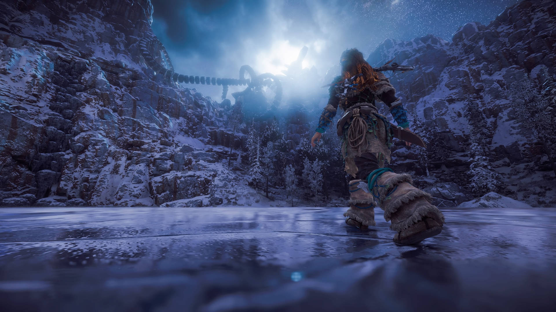 Horizon Zero Dawn Nighttime Screenshot