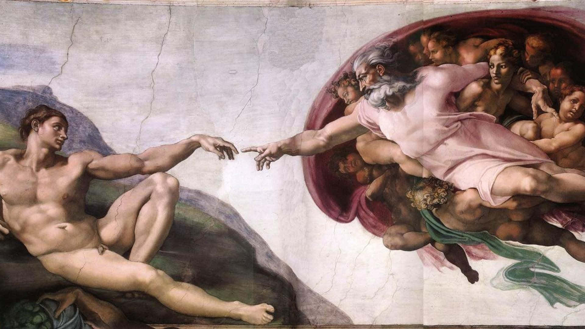 Horizontal Creation Of Adam 4k Background