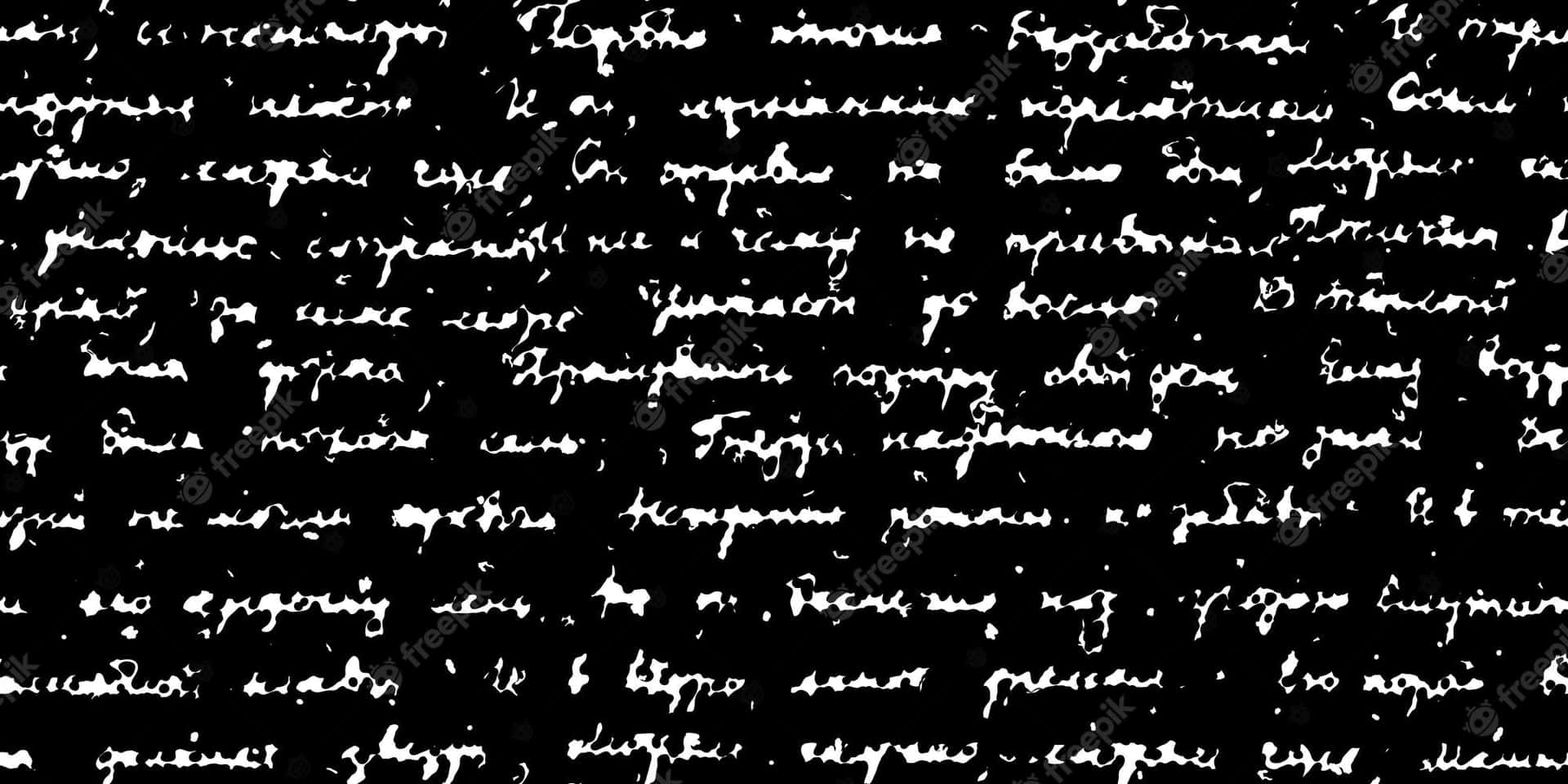 Horizontal Illegible Blackboard Writing Background