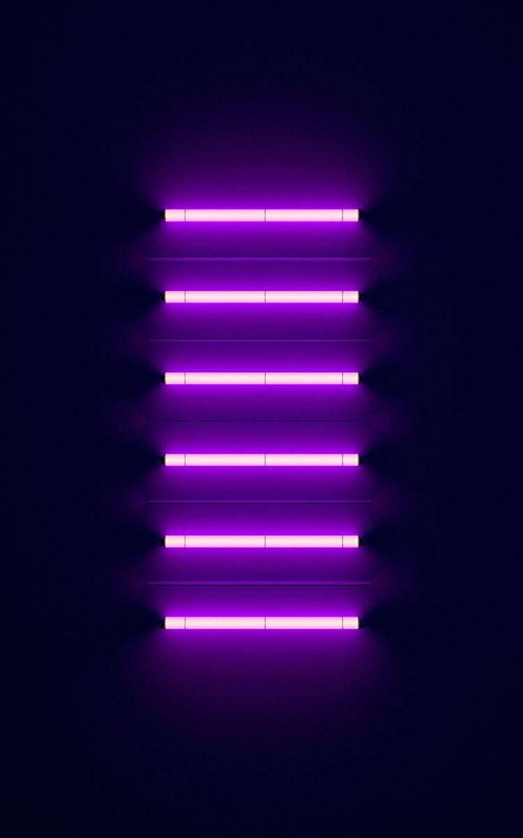 Horizontal Lines Neon Purple Iphone Background