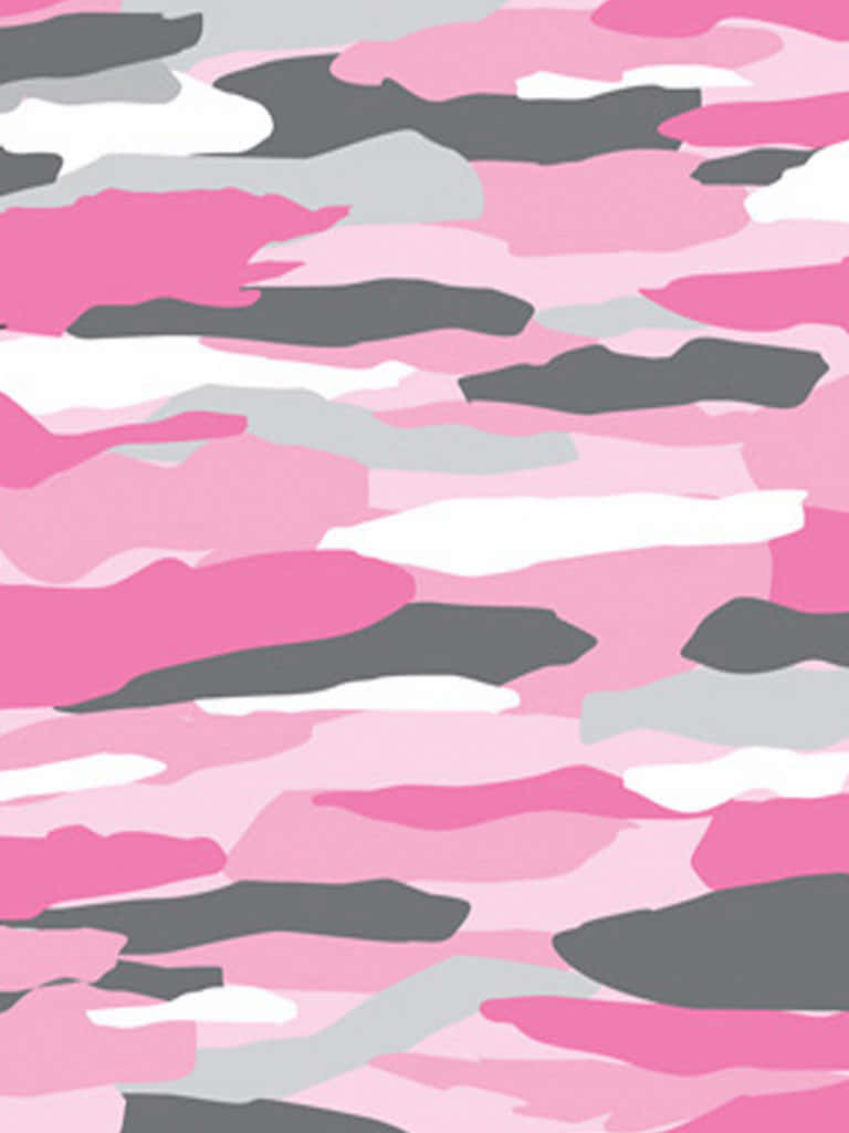 Horizontal Pink Camo Pattern