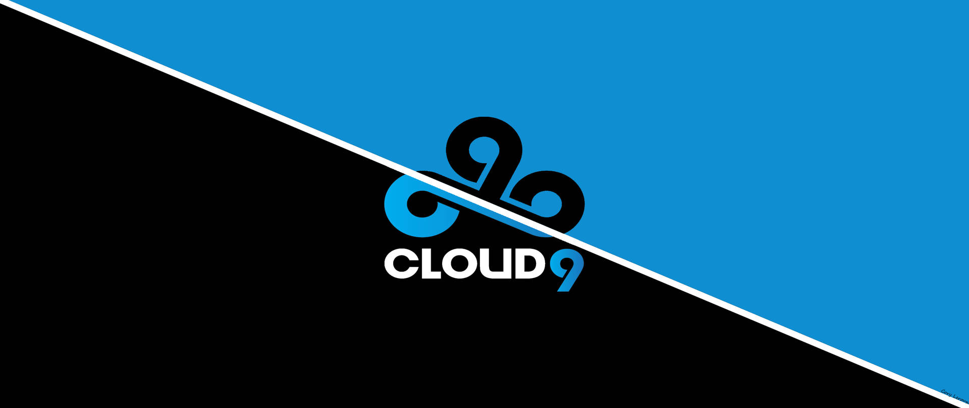 Horizontally Cut Cloud9 Logo Background