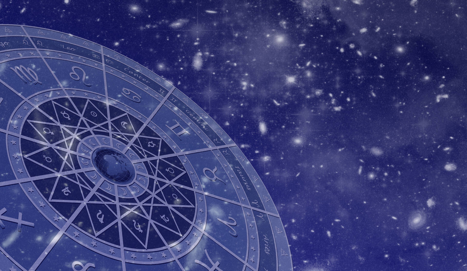 Horoscope Celestial Wheel Background