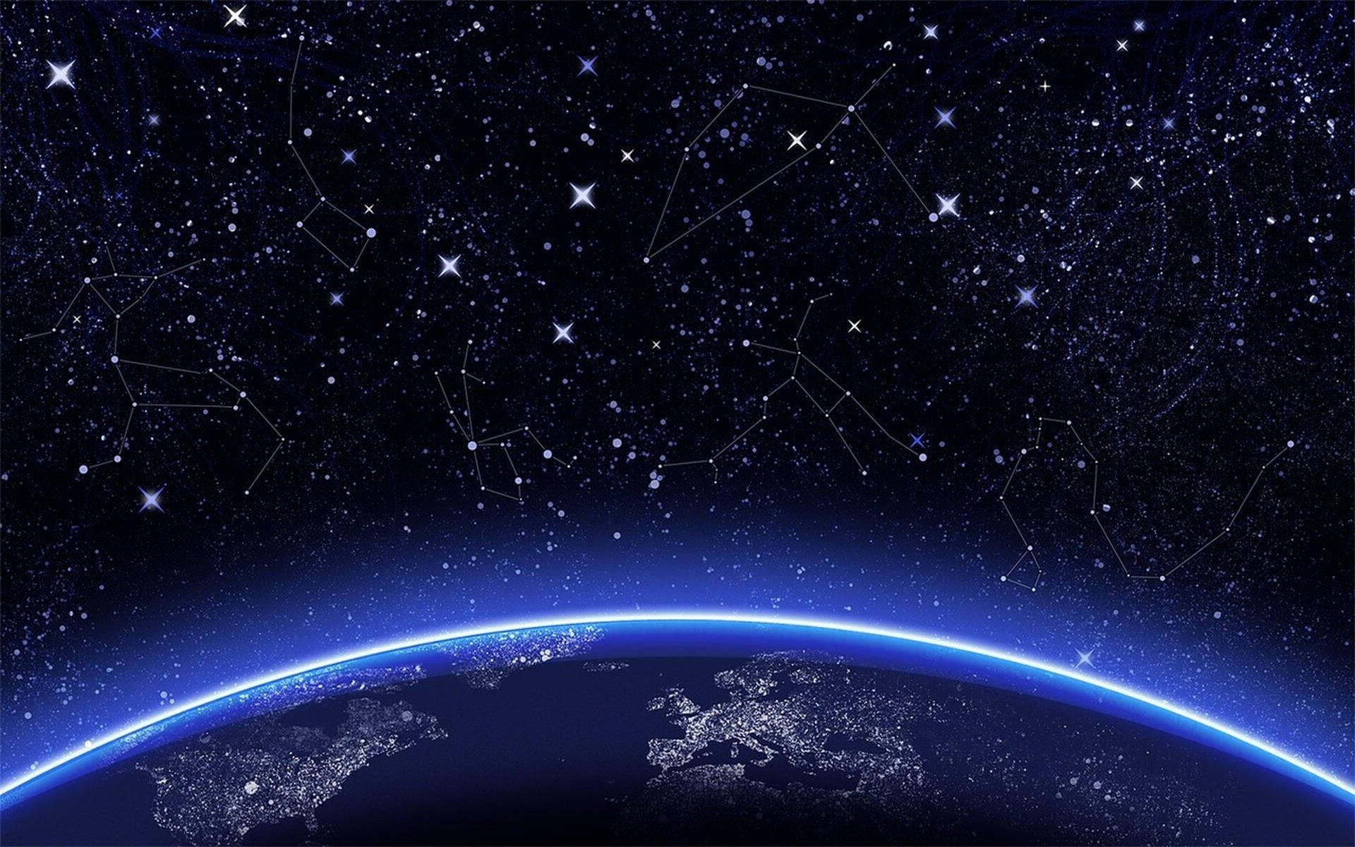 Horoscope Constellation Stars Background
