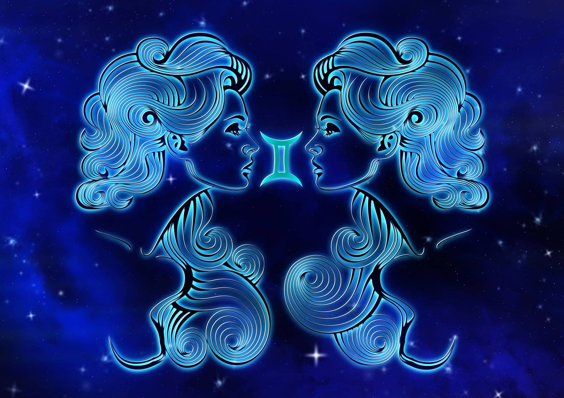 Horoscope Zodiac Of Gemini Background