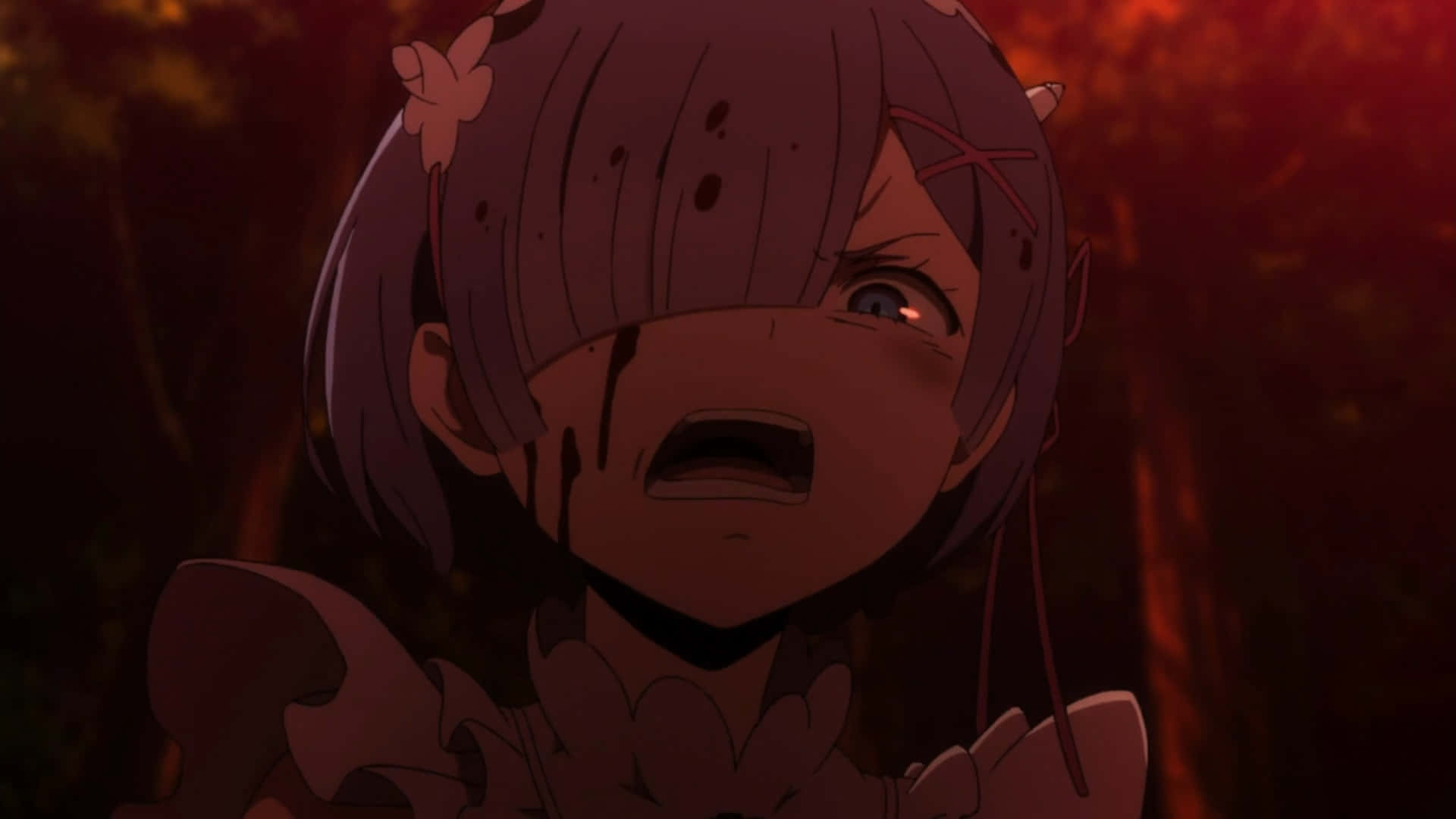Horrified Anime Character Background